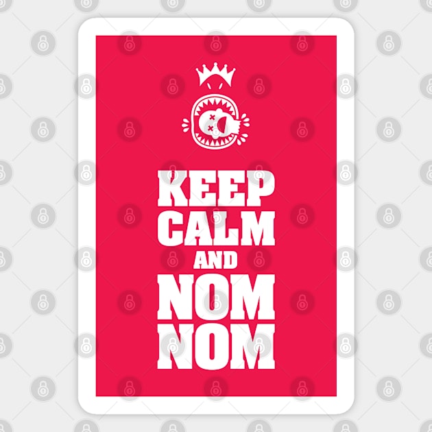 KEEP CALM AND NOM NOM Magnet by thatotherartist